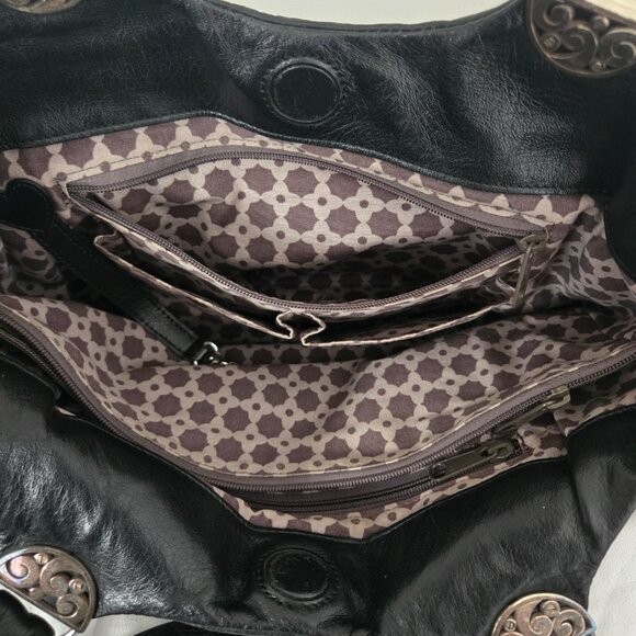 ✨ Brighton Black Leather Shoulder Bag ✨ - Picture 9 of 14